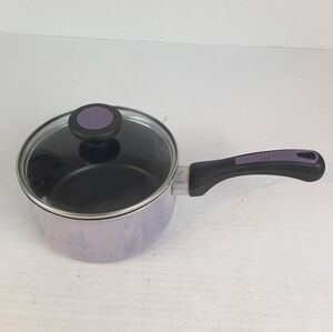 🔥2 QT non stick saucepan with lid, Paula Deen purple